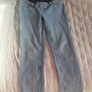 Abercrombie & Fitch “medium” Blue Straight Leg Maternity Jeans